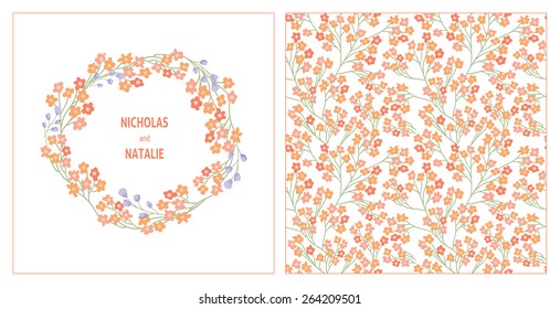 Beautiful vector card. Perfect for Save the date, mothers day, valentines day, birthday cards,wedding invitations.