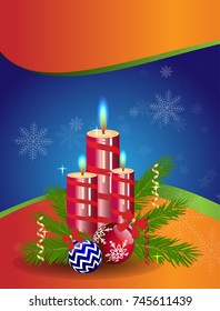 Beautiful  vector Christmas background 