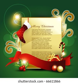 arte de diseño de fondo de hermosas navidades vectoriales