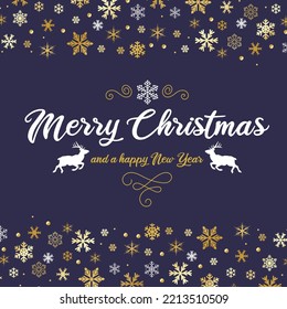 Beautiful vector Christmas card template