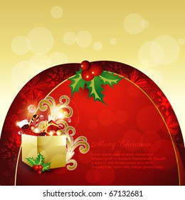 beautiful vector christmas elements background