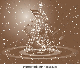 Beautiful vector Christmas (New Year) background for design use