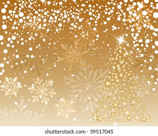 Beautiful vector Christmas (New Year) background for design use