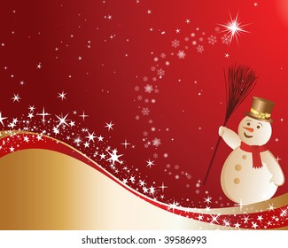 Beautiful vector Christmas (New Year) background for design use