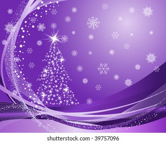Beautiful vector Christmas (New Year) background for design use