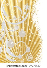 Beautiful vector Christmas (New Year) background for design use