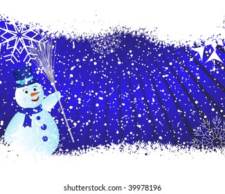 Beautiful vector Christmas (New Year) background for design use
