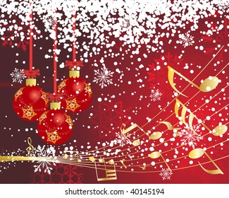 Beautiful vector Christmas (New Year) background for design use