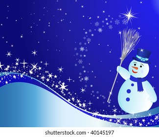 Beautiful vector Christmas (New Year) background for design use