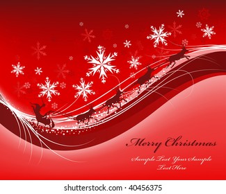 Beautiful vector Christmas (New Year) background for design use