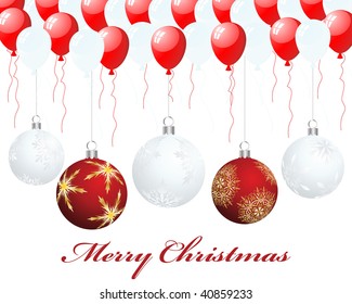 Beautiful vector Christmas (New Year) background for design use