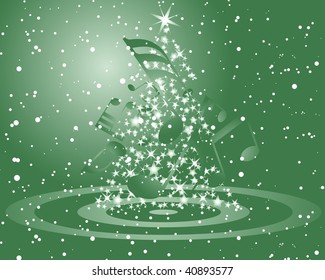 Beautiful vector Christmas (New Year) background for design use