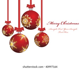 Beautiful vector Christmas (New Year) background for design use