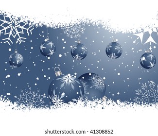 Beautiful vector Christmas (New Year) background for design use