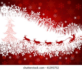 Beautiful vector Christmas (New Year) background for design use