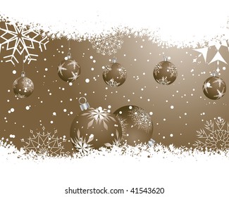 Beautiful vector Christmas (New Year) background for design use