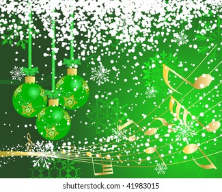 Beautiful vector Christmas (New Year) background for design use
