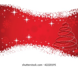 Beautiful vector Christmas (New Year) background for design use