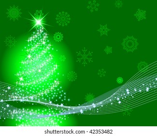 Beautiful vector Christmas (New Year) background for design use