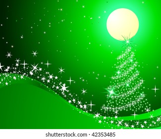 Beautiful vector Christmas (New Year) background for design use