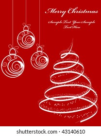 Beautiful vector Christmas (New Year) background for design use