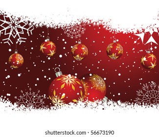 Beautiful vector Christmas (New Year) background for design use