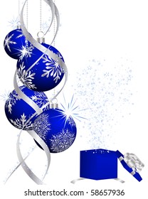 Beautiful vector Christmas (New Year) background for design use