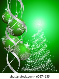 Beautiful vector Christmas (New Year) background for design use