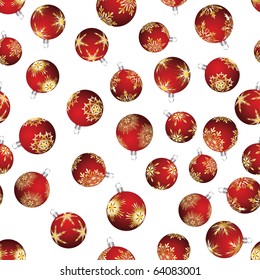 Beautiful vector Christmas (New Year) seamless background for design use