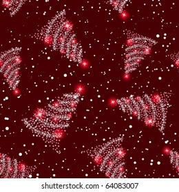 Beautiful vector Christmas (New Year) seamless background for design use