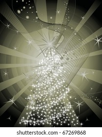 Beautiful vector Christmas (New Year) background for design use