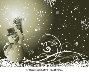 Beautiful vector Christmas (New Year) background for design use