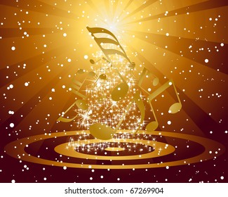 Beautiful vector Christmas (New Year) background for design use