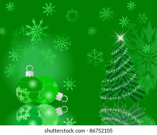 Beautiful vector Christmas (New Year) card for design use