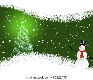 Beautiful vector Christmas (New Year) card for design use