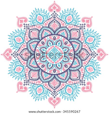 Download Beautiful Vector Christmas Snowflake Mandala Ornament ...