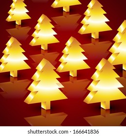 hermoso diseño de árboles de navidad vectorial