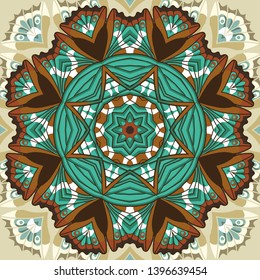 Beautiful vector circular background. Fractal image