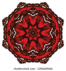 Beautiful vector circular background. Fractal image