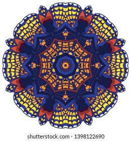 Beautiful vector circular background. Fractal image