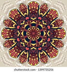 Beautiful vector circular background. Fractal image
