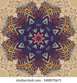 Beautiful vector circular background. Fractal image