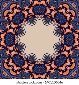 Beautiful vector circular background. Fractal image