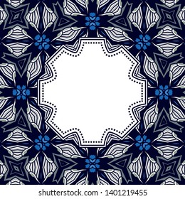 Beautiful vector circular background. Fractal image