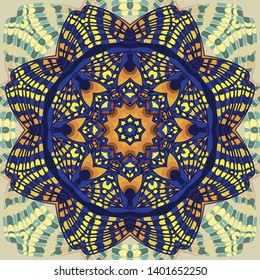 Beautiful vector circular background. Fractal image