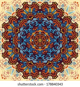 Beautiful vector circular background. Fractal image