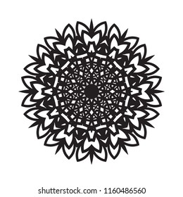 Beautiful vector circular ornament in ethnic style mandala. Can be used to print on the phone, to create a poster, tattoo, yoga Mat.