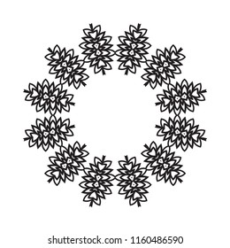 Beautiful vector circular ornament in ethnic style mandala. Can be used to print on the phone, to create a poster, tattoo, yoga Mat.