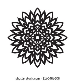 Beautiful vector circular ornament in ethnic style mandala. Can be used to print on the phone, to create a poster, tattoo, yoga Mat.
