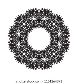 Beautiful vector circular ornament in ethnic style mandala. Can be used to print on the phone, to create a poster, tattoo, yoga Mat.